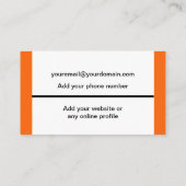 Rose florale moderne minimalistische Freelancer Or Visitenkarte (Rückseite)