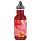 Rose Florale Rosa Rosen Blumen Edelstahlflasche (Links)