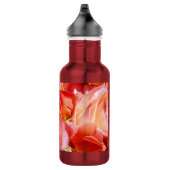 Rose Florale Rosa Rosen Blumen Edelstahlflasche (Rechts)