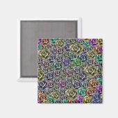 ROSE FLORALER ÄSTHETISCHER STIL MAGNET (Vorderseite/Rückseite)
