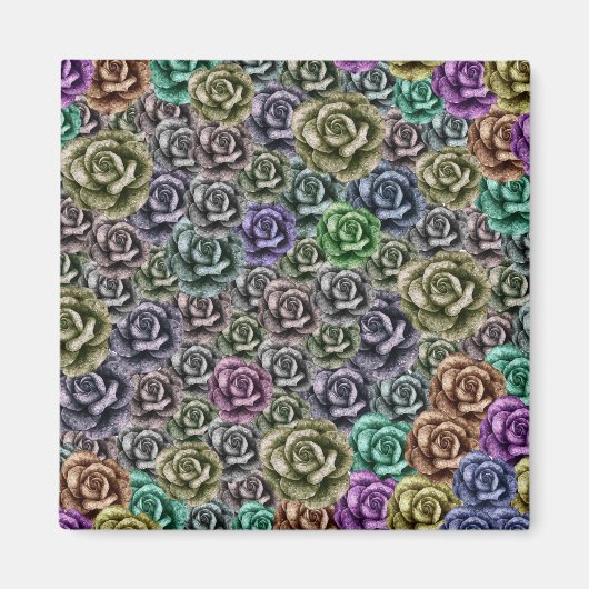 ROSE FLORALER ÄSTHETISCHER STIL MAGNET (Vorne)