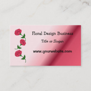 Rose florales Business Design Visitenkarte