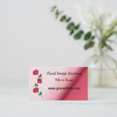 Rose florales Business Design Visitenkarte (Stehend Vorderseite)