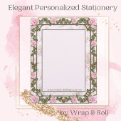 Rose Florals Personalisiert Letterhead Briefbogen