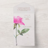 Rose Florenz All In One Einladung (Innen Boden)