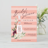 Rose Florenz Brautparty Einladung (Stehend Vorderseite)