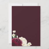 Rose Florenz Brautparty Einladung (Rückseite)