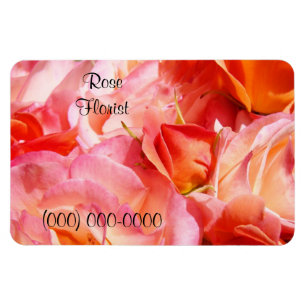 Rose Florist Magnete Geschäft Telefonnummer hinzuf