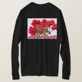 Rose Flower Natural Image - Botanical Garden  T-Shirt (Design Rückseite)