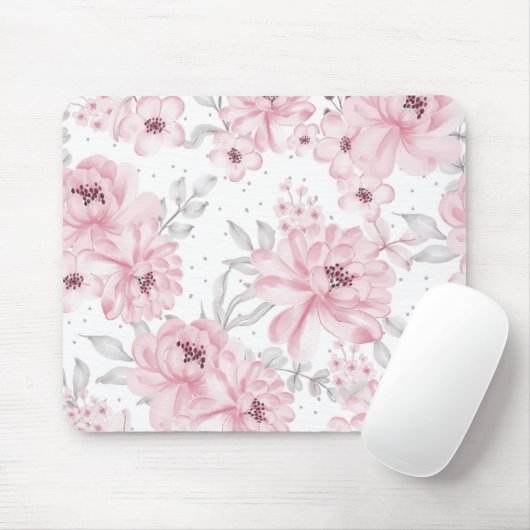 Rose flower pattern mousepad (Mit Mouse)