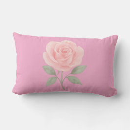 Rose Flower Pink Name Lendenkissen