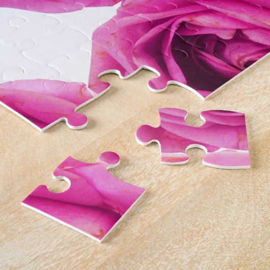 Rose Flower Pink Puzzle (Seite)