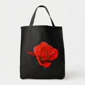 Rose Flower Tote Bag Red Rose Beach Tote Bags Tragetasche (Vorne)
