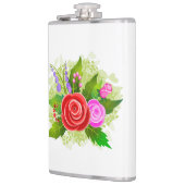 Rose Flowers Illustration Flachmann (Links)