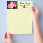 Rose Flyer Vorlage Rosa Gelber Flyer (Hand)