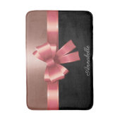 Rose Foil and Bow Badematte (Vorderseite Vertikal)