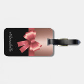 Rose Foil and Bow Gepäckanhänger (Rückseite horizontal)