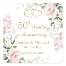 Rose Foliage Hearts 50. Hochzeitstag