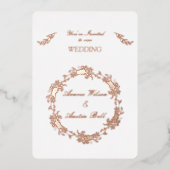 Rose Folieneinladung (Vorderseite)