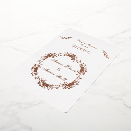 Rose Folieneinladung (Gedreht)