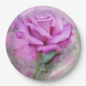 Rose Foto Art Paint Paper Teller (Vorderseite)