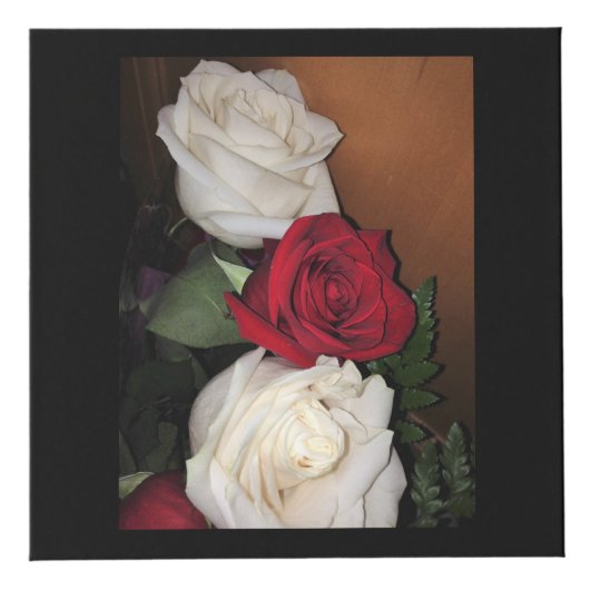 Rose Foto Cube mit Tischnummer Würfel (Rechts)