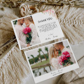 Rose Foto Dankeschön Kartenhochzeit Einladung