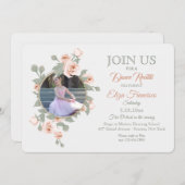 Rose Foto Einladungen (Vorne/Hinten)