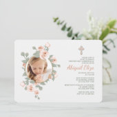 Rose Foto Einladungen (Stehend Vorderseite)