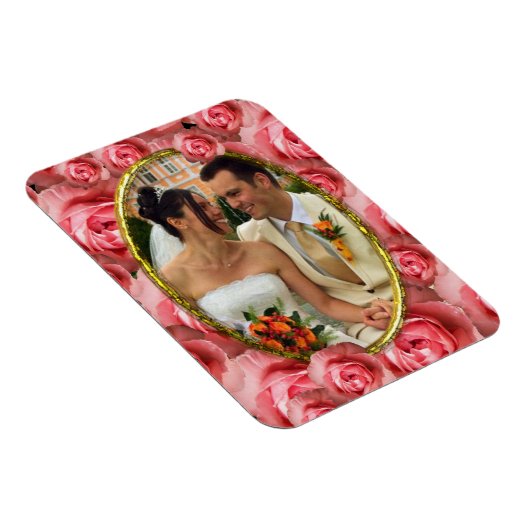 Rose/Foto Magnet (Rechte Seite)