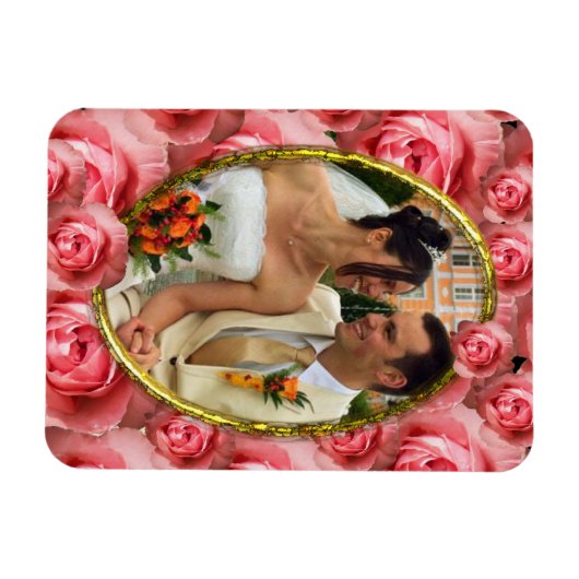 Rose/Foto Magnet (Horizontal)