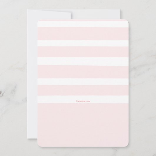 Rose Foto Rahmen Einladung (Rückseite)