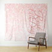 Rosé| Foto Selfie Hintergrund Wandteppich (Beispiel (Horizontal))