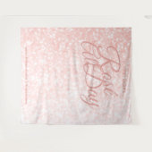 Rosé| Foto Selfie Hintergrund Wandteppich (Vorderseite (Horizontal))