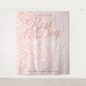 Rosé| Foto Selfie Hintergrund Wandteppich (Vorderseite)