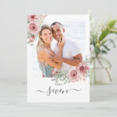 Rose Foto Tischnummer (Stehend Vorderseite)