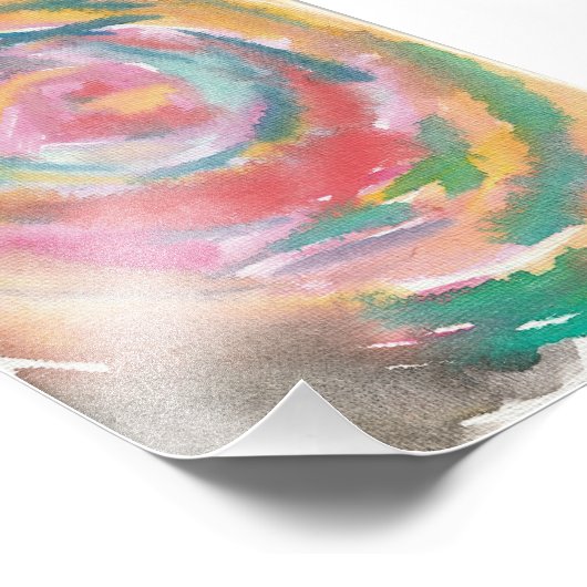 Rose Fotodruck (Ecke)