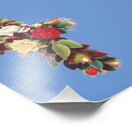 Rose Fotodruck (Ecke)