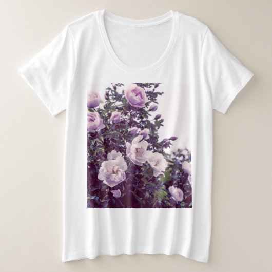Rose Fotografie Große Größe T-Shirt (Design vorne)