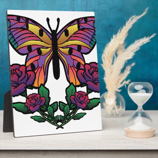 Rose Fotoplatte (Seite)