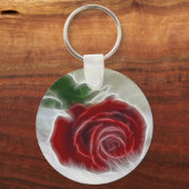 Rose Fraktal Schlüsselanhänger (Vorderseite)