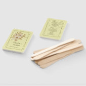 Rose Frame – Celestial Yellow Wedding Fächer (Non-assembled)