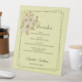 Rose Frame – Celestial Yellow Wedding Sockelschild (In Situ)