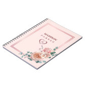 Rose-Frame-Notebook Notizblock (Linke Seite)