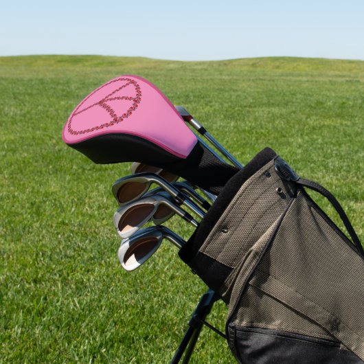 Rose - Friedenszeichen Golf Headcover (In SItu)