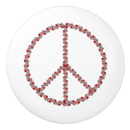 Rose - Friedenszeichen Keramikknauf