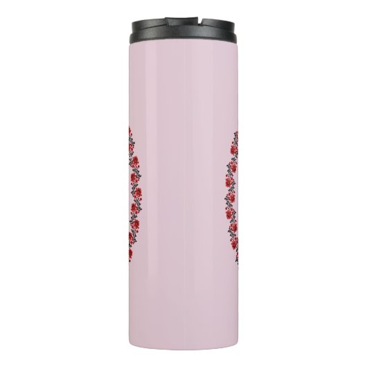 Rose - Friedenszeichen Thermosbecher (Rückseite)