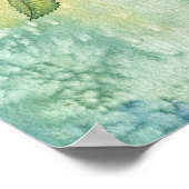 Rose Friend Blume Fairy and Bunny Art Poster (Ecke)