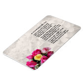 Rose Friend Gedicht Magnet (Linke Seite)