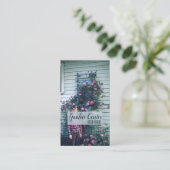 Rose Frische Blume Antiquitäten Visitenkarte (Stehend Vorderseite)